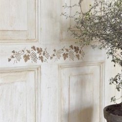 Vindrue ranke stencil 36x7 cm